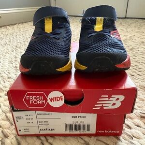 New Balance Baby Toddler Sneakers - Navy and Yellow